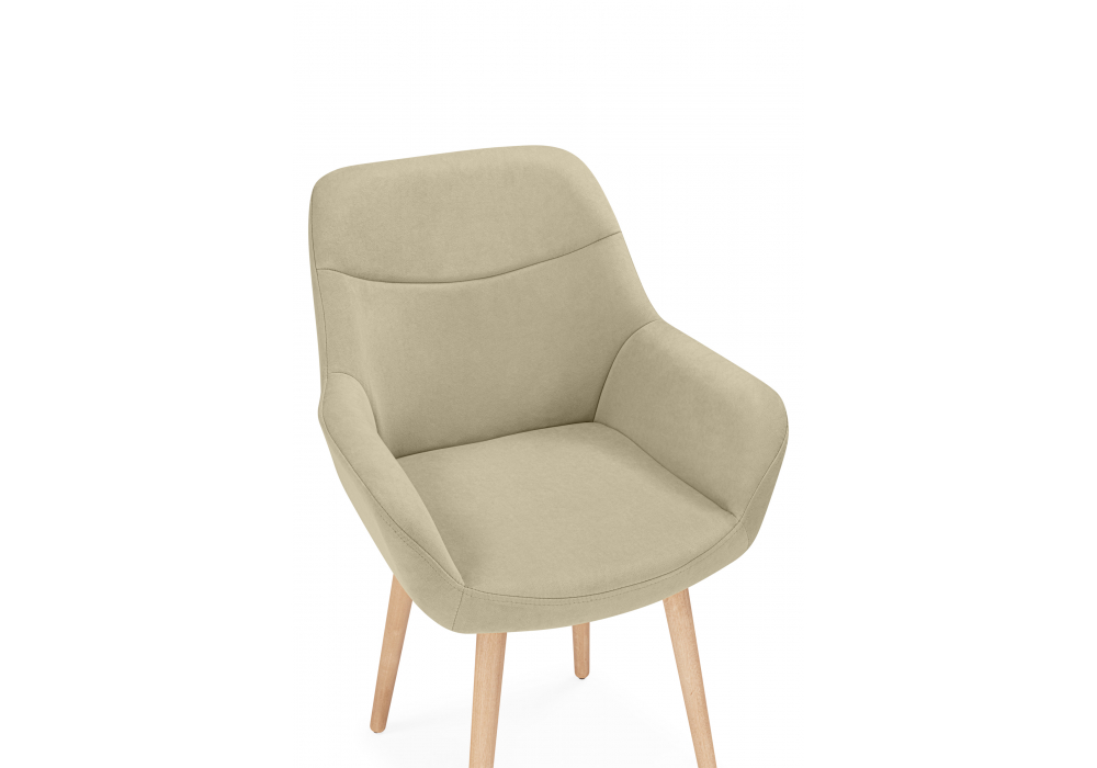 фото стул деревянный woodville флюид бежевый (zd 210) / светлое дерево 642968 | 220svet.ru