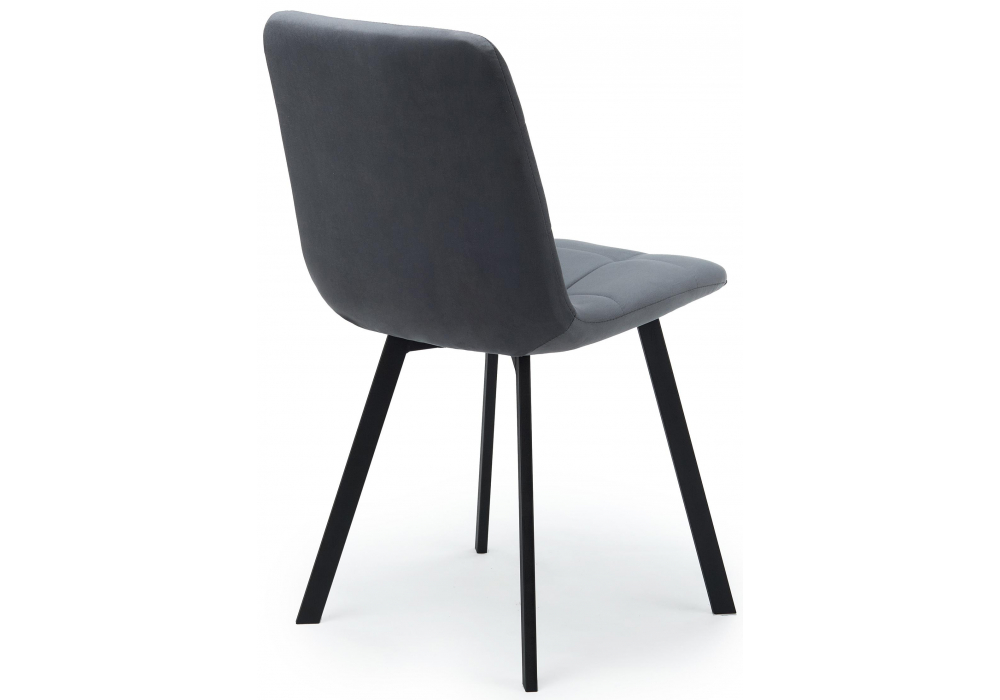 фото стул на металлокаркасе woodville чилли темно-серый / черный 631628 | 220svet.ru