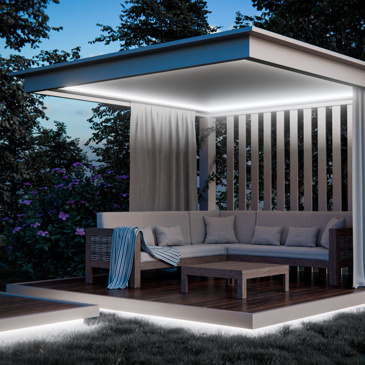 фото светодиодный неон apeyron 10w/m 120led/m 2835smd холодный белый 5m 17-302 | 220svet.ru