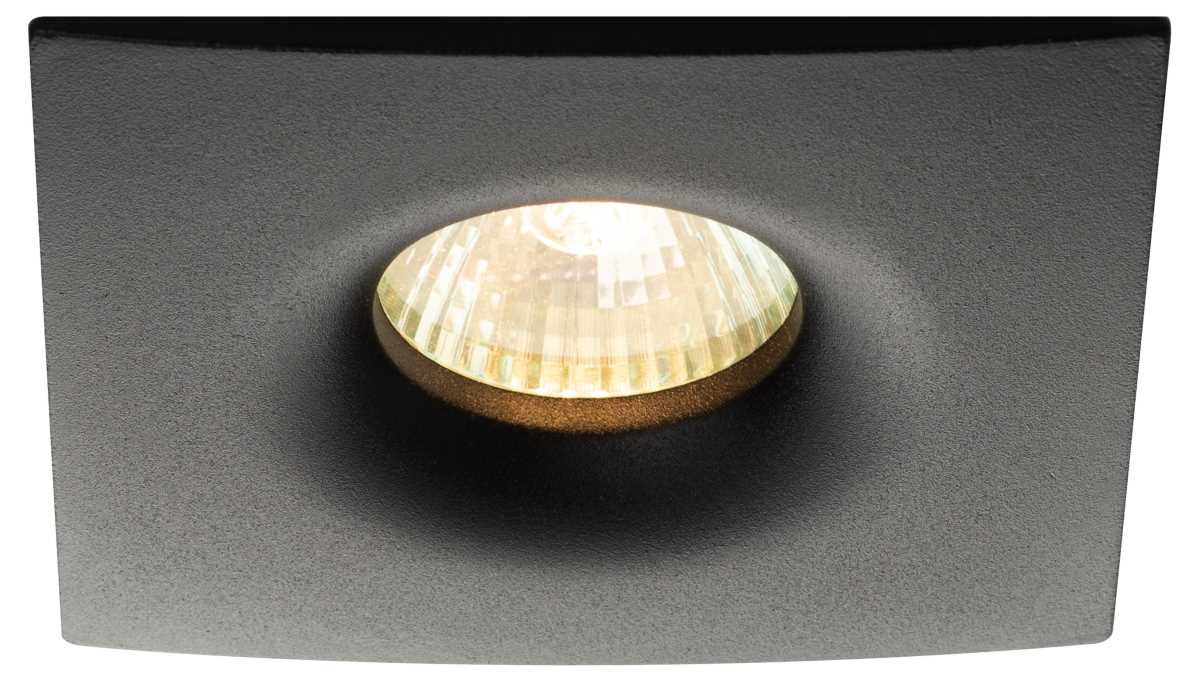 фото светильник встраиваемый алюминиевый эра kl104 bk под лампу mr16 gu5.3 черный б0059794 | 220svet.ru