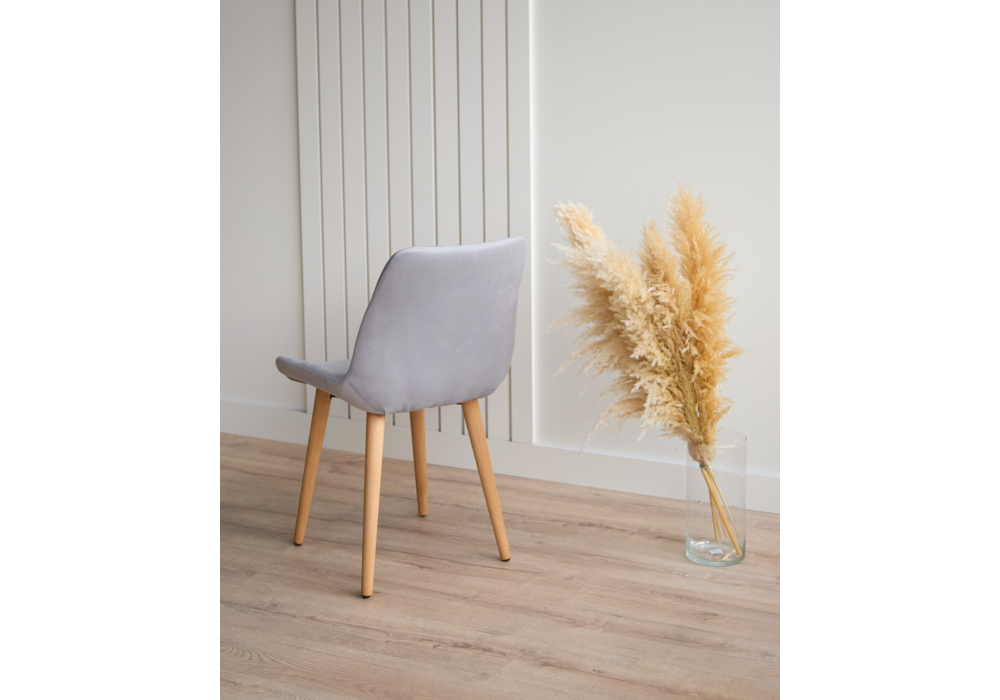 фото стул деревянный woodville челси светло-серый (zd 960) / светлое дерево 632441 | 220svet.ru