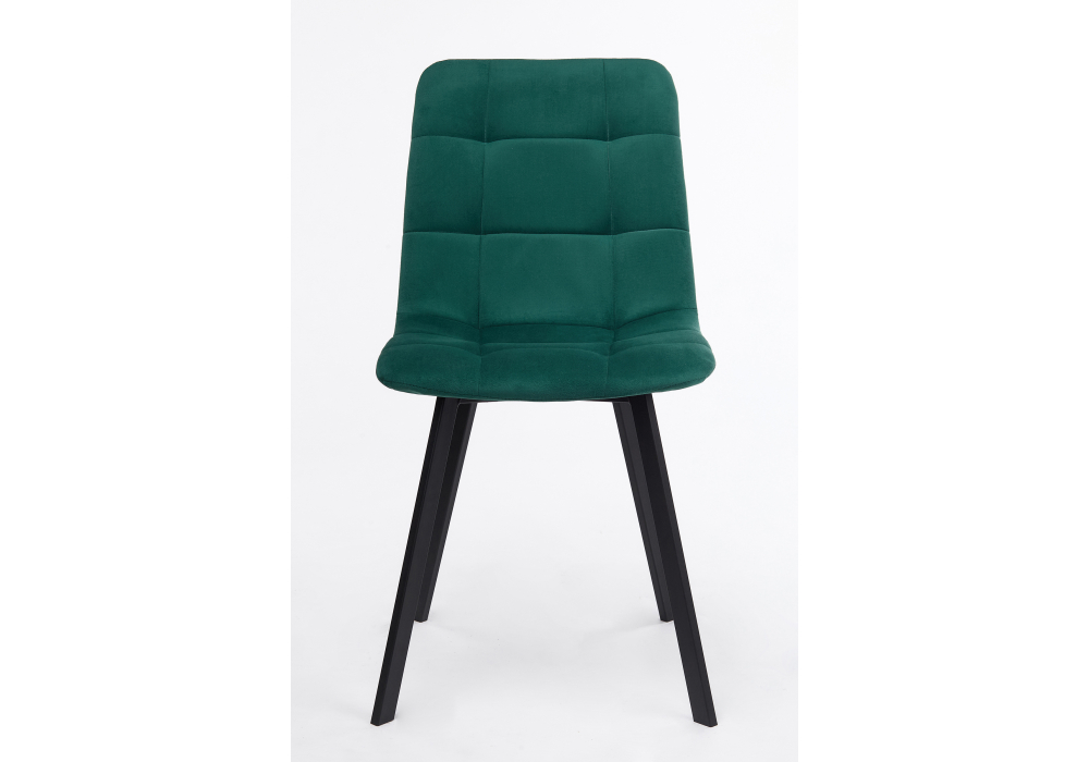 фото стул на металлокаркасе woodville чилли зеленый / черный 631640 | 220svet.ru