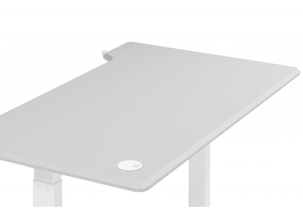 фото компьютерный стол с подъемным механизмом woodville маркос 140х80 тауп / белый 614608 | 220svet.ru