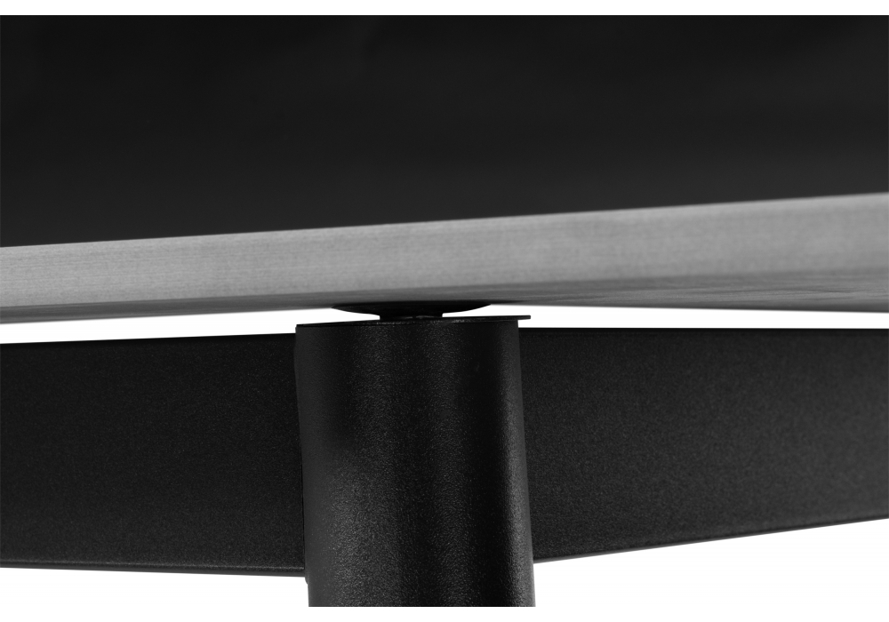 фото керамический стол woodville rion 120 серый мрамор / черный 15907 | 220svet.ru