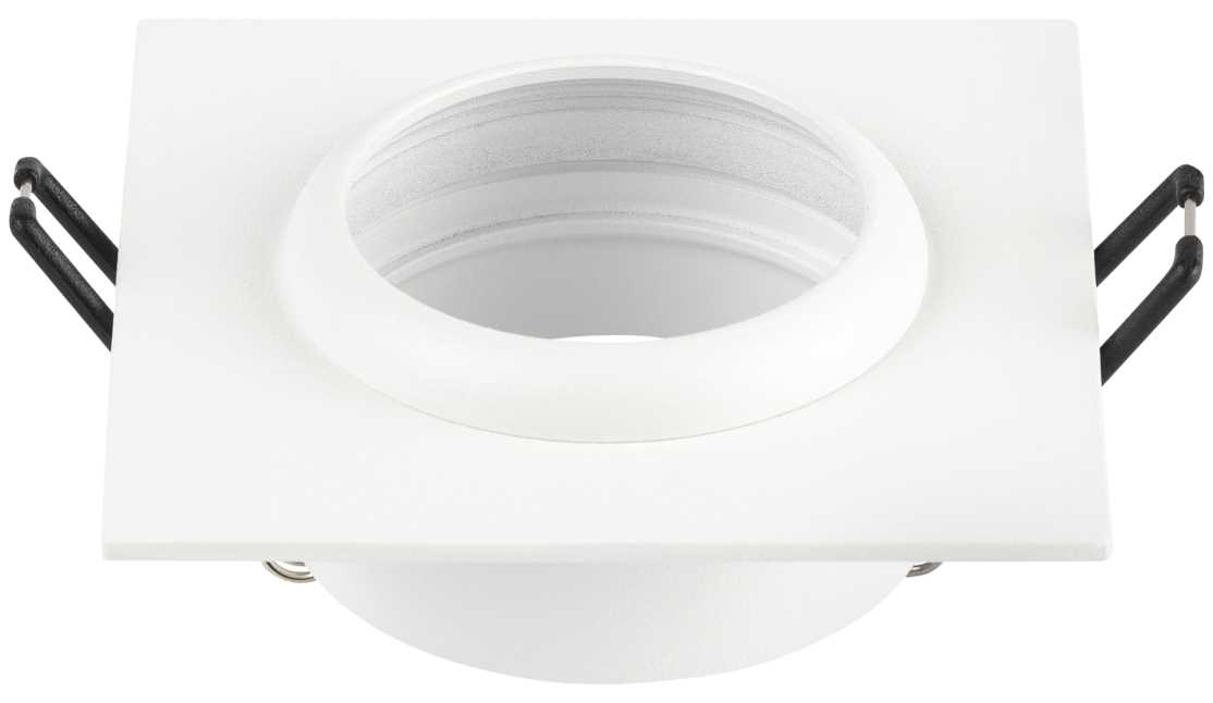 фото светильник встраиваемый алюминиевый эра kl110 wh под лампу mr16 gu5.3 белый матовый б0061529 | 220svet.ru