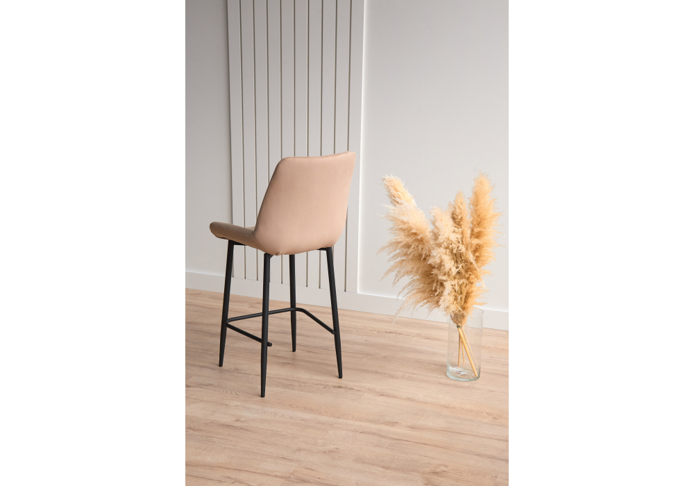 фото барный стул woodville седа бежевый / черный 632597 | 220svet.ru