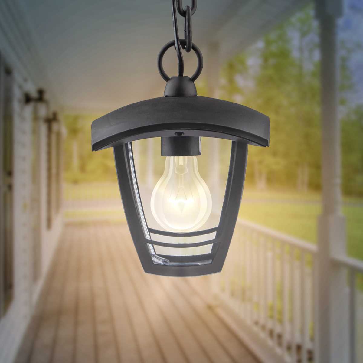 фото садово-парковый светильник эра «марсель» нсу 07-40-001 черный 4-гранный подвесной ip44 е27 max60вт б0051193 | 220svet.ru