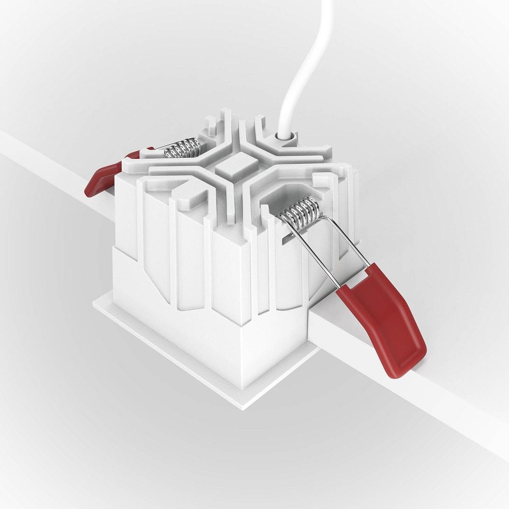 фото встраиваемый светильник maytoni alfa led dl043-01-10w4k-d-sq-w | 220svet.ru