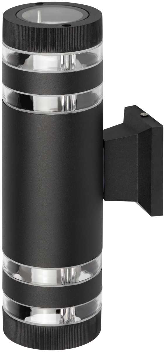 фото светильник уличный настенный эра «адрия» gbw-102-bl-0300 230в 2хе27 ip54 вверх/вниз черный б0069596 | 220svet.ru