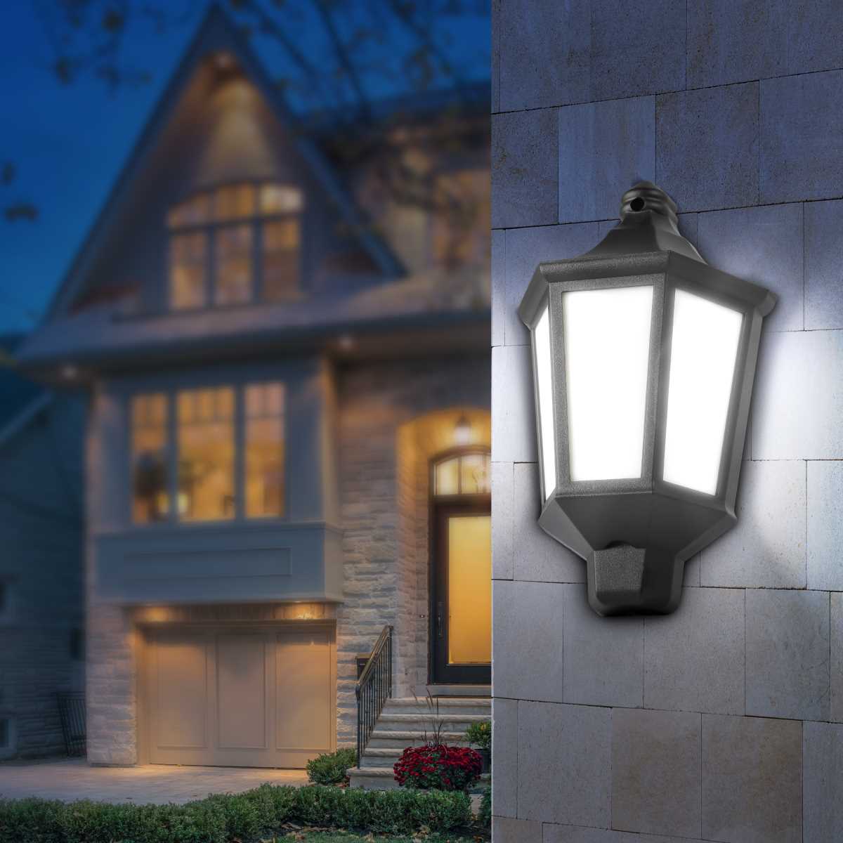 фото садово-парковый светильник эра «ника» нбу 06-60-003 60вт черный белое основание матовый б0061158 | 220svet.ru