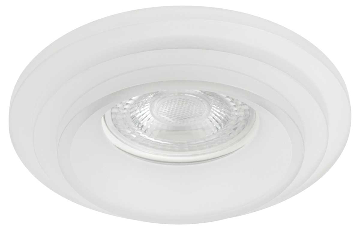 фото светильник встраиваемый декоративный эра dk105 wh под лампу mr16 gu5.3 белый б0058392 | 220svet.ru