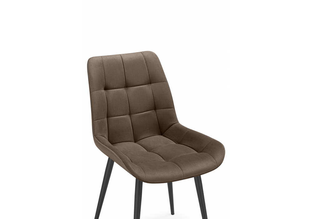 фото стул на металлокаркасе woodville челси к коричневый (zd 233) / черный np 632537 | 220svet.ru