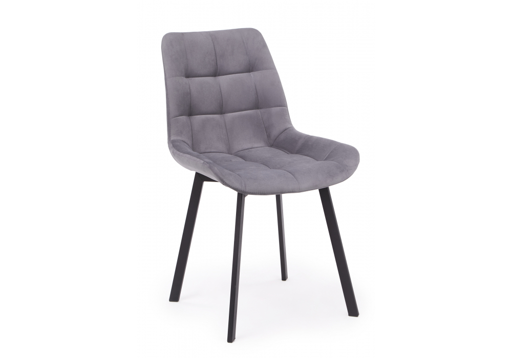 фото стул вращающийся  на металлокаркасе woodville челси 360 п темно-серый (zd 995) / черный 632465 | 220svet.ru