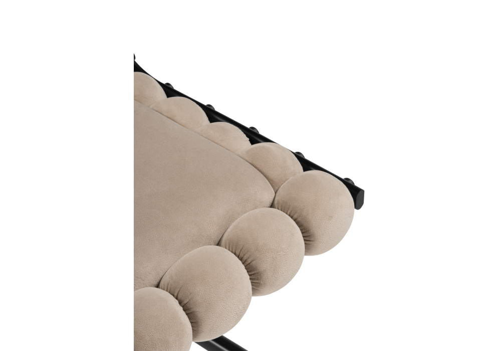 фото стул на металлокаркасе woodville ball 1 бежевый / черный 15945 | 220svet.ru