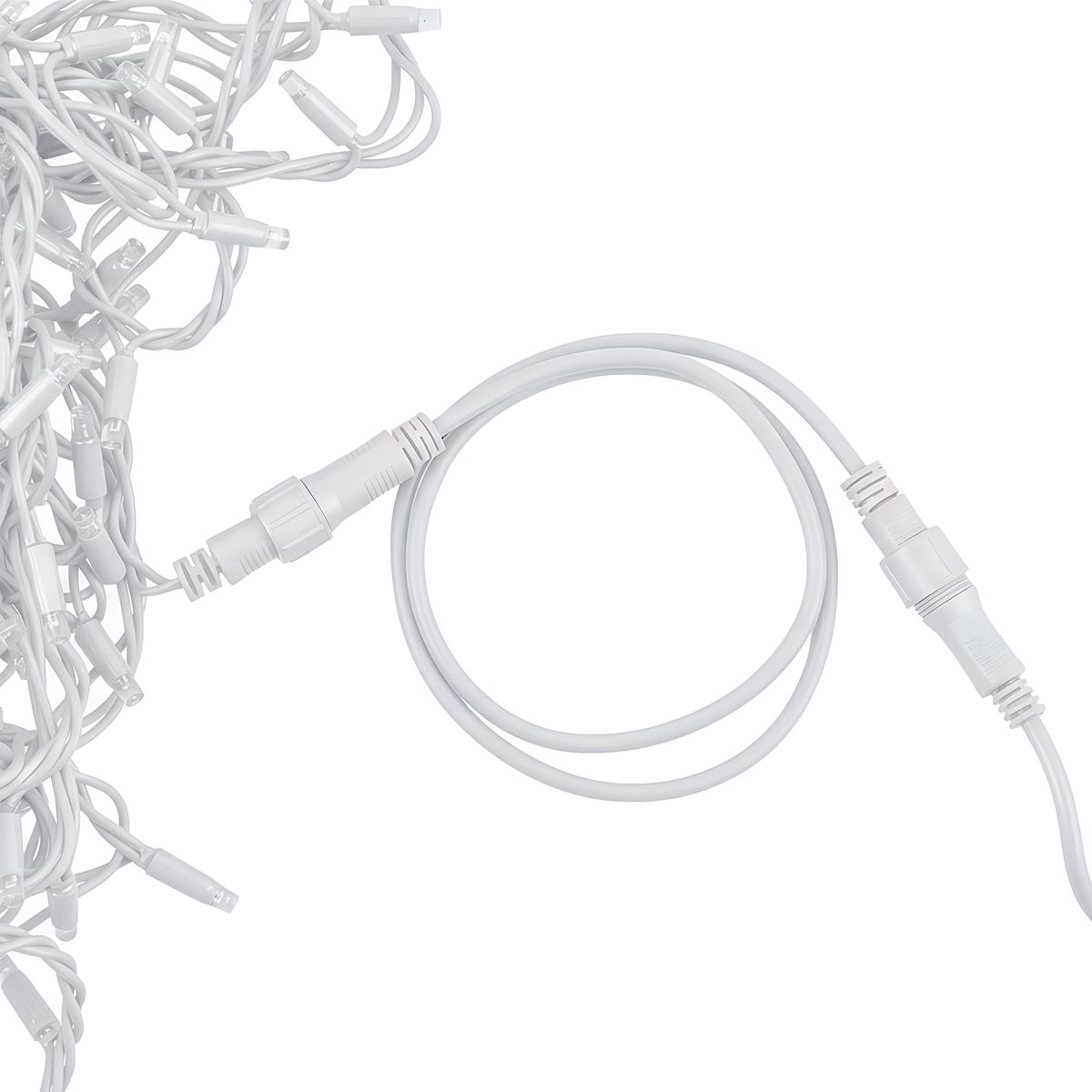 фото удлинитель для гирлянд uniel ucx-f90 e/1m/wh ul-00013222 | 220svet.ru