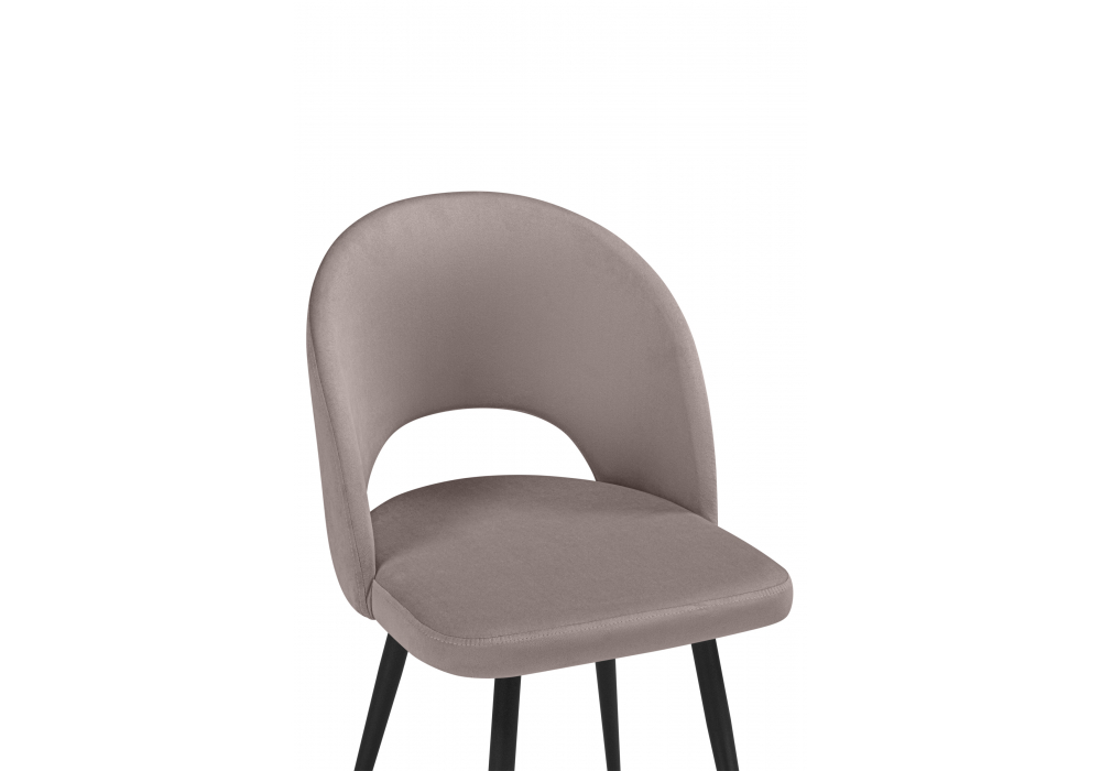 фото стул на металлокаркасе woodville курбис латте / черный 642929 | 220svet.ru