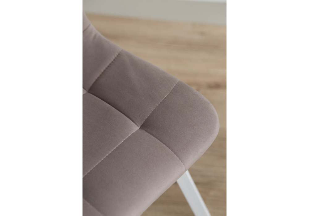 фото стул на металлокаркасе woodville чилли латте / белый 631635 | 220svet.ru