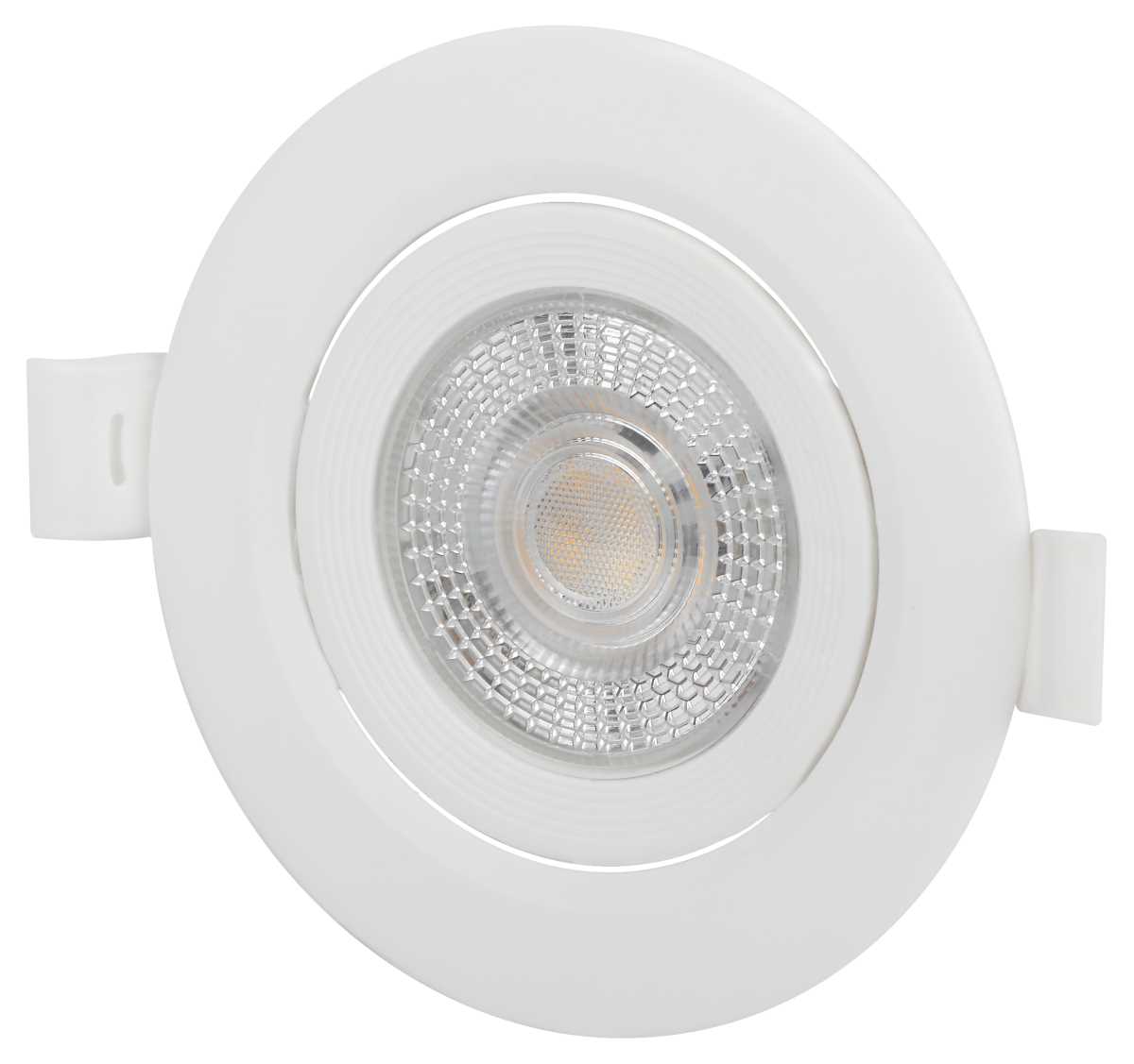 фото светильник светодиодный встраиваемый эра kl led 25a-5 4k wh 5вт 4000к круглый поворотный белый б0068192 | 220svet.ru