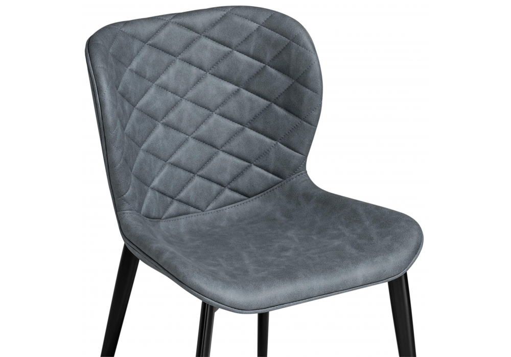 фото стул на металлокаркасе woodville катабучи ткань kiprus 12 / черный глянец 528501 | 220svet.ru