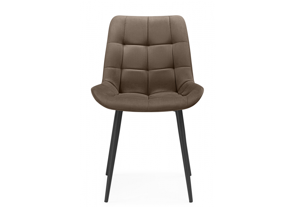 фото стул на металлокаркасе woodville челси к коричневый (zd 233) / черный np 632537 | 220svet.ru