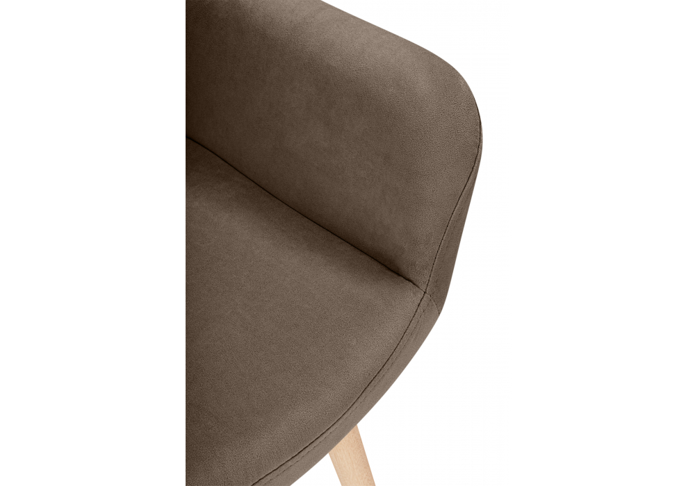 фото стул деревянный поворотный woodville флюид 360 коричневый (glory 08) / светлое дерево 642989 | 220svet.ru