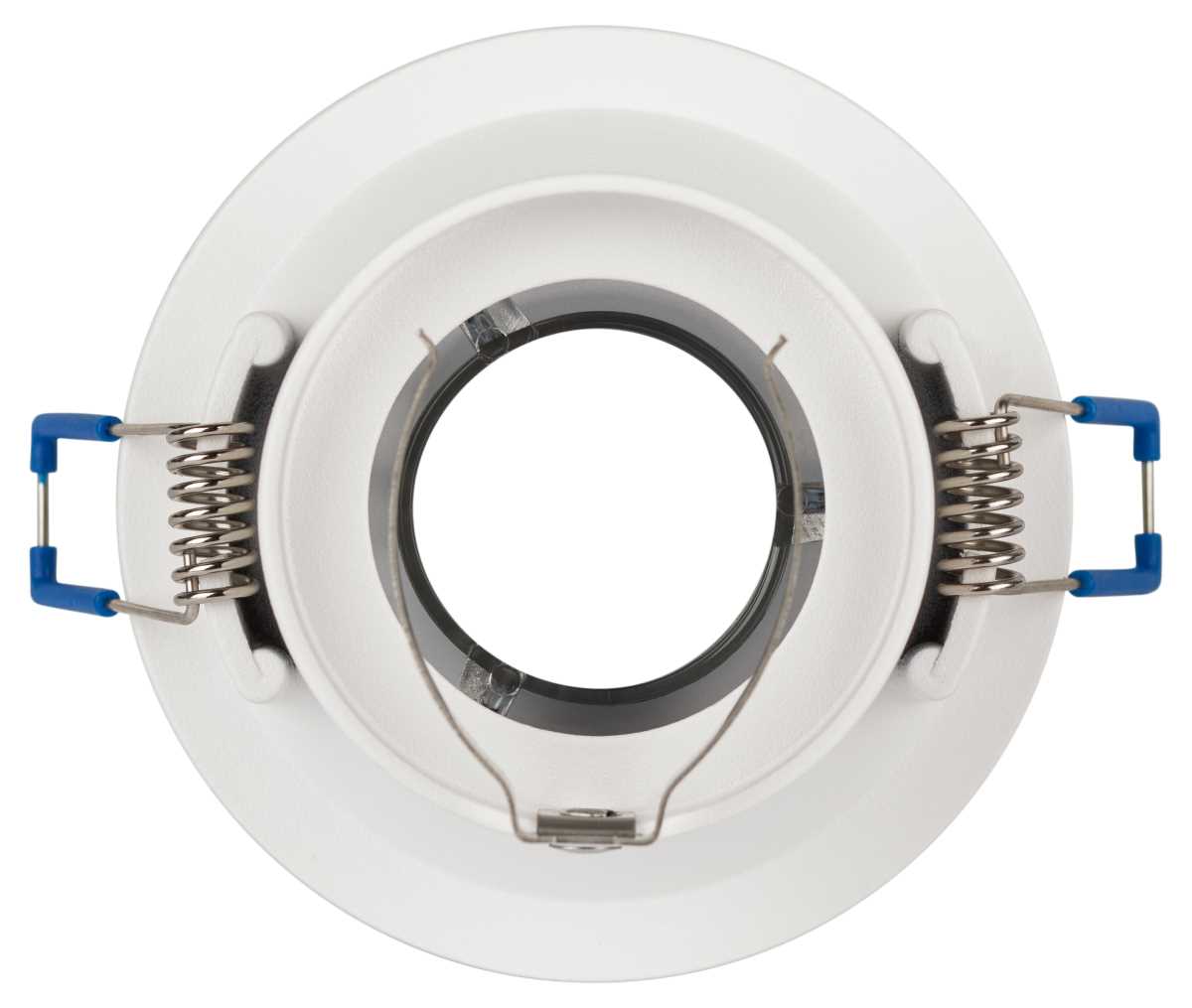 фото светильник встраиваемый декоративный эра kl103 wh/gd под лампу mr16 gu5.3 белый/золото б0056351 | 220svet.ru