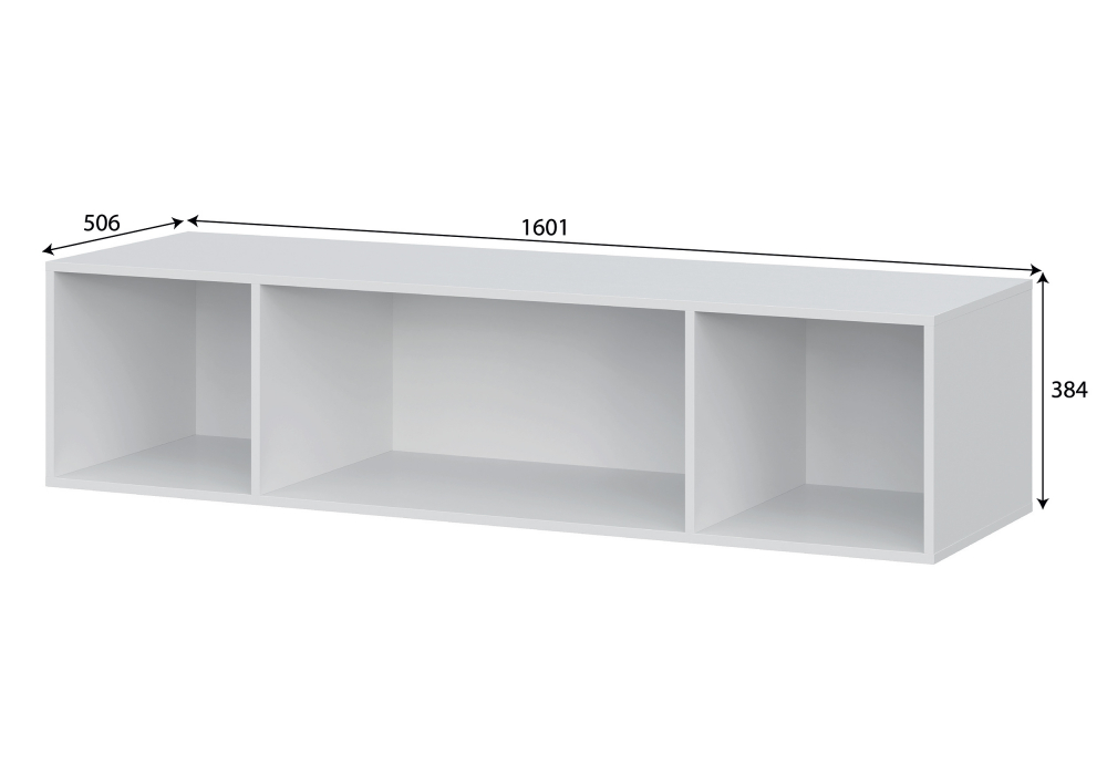 фото шкаф комплектация 3 woodville даиго с антресолью белый текстурный 676151 | 220svet.ru