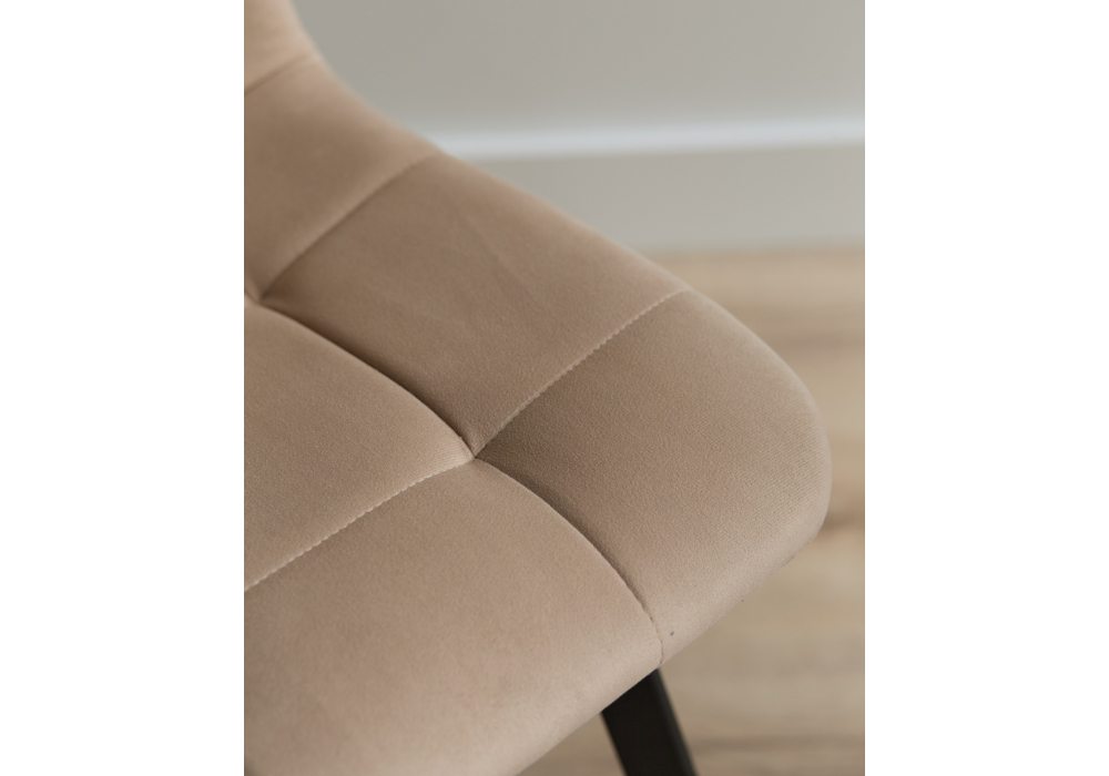 фото стул на металлокаркасе woodville чилли бежевый / черный 631631 | 220svet.ru