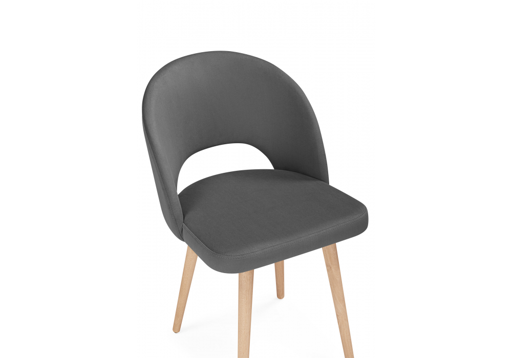 фото стул деревянный поворотный woodville курбис 360 темно-серый (zd 995) / светлое дерево 642917 | 220svet.ru