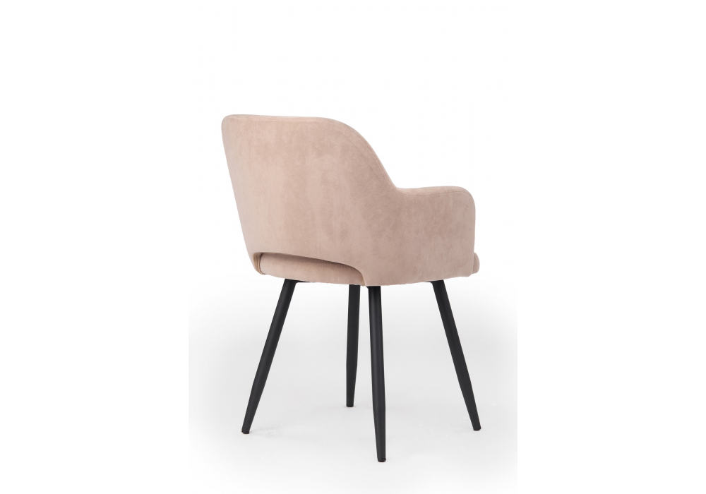 фото стул вращающийся на металлокаркасе woodville эолин 360 латте (glory 10) / черный 631703 | 220svet.ru