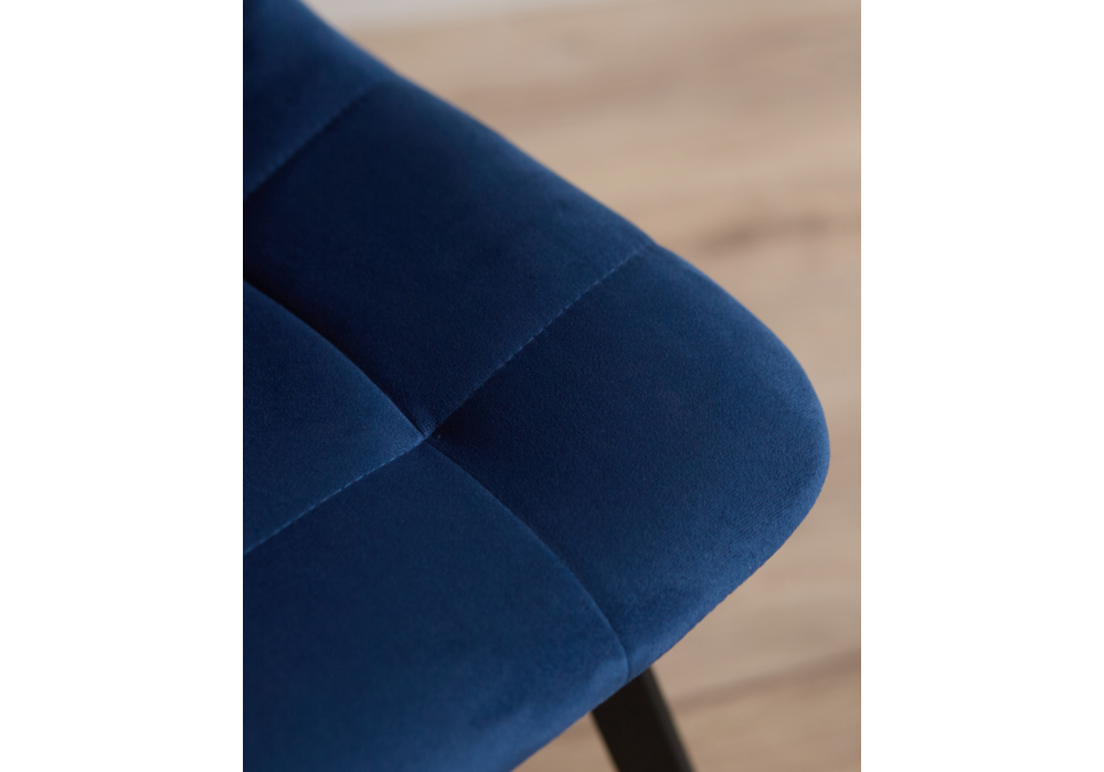 фото стул на металлокаркасе woodville чилли синий / черный 631643 | 220svet.ru