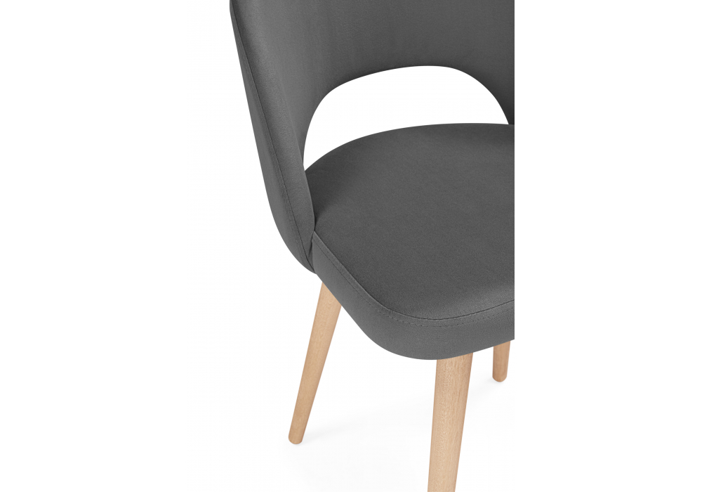 фото стул деревянный поворотный woodville курбис 360 темно-серый (zd 995) / светлое дерево 642917 | 220svet.ru