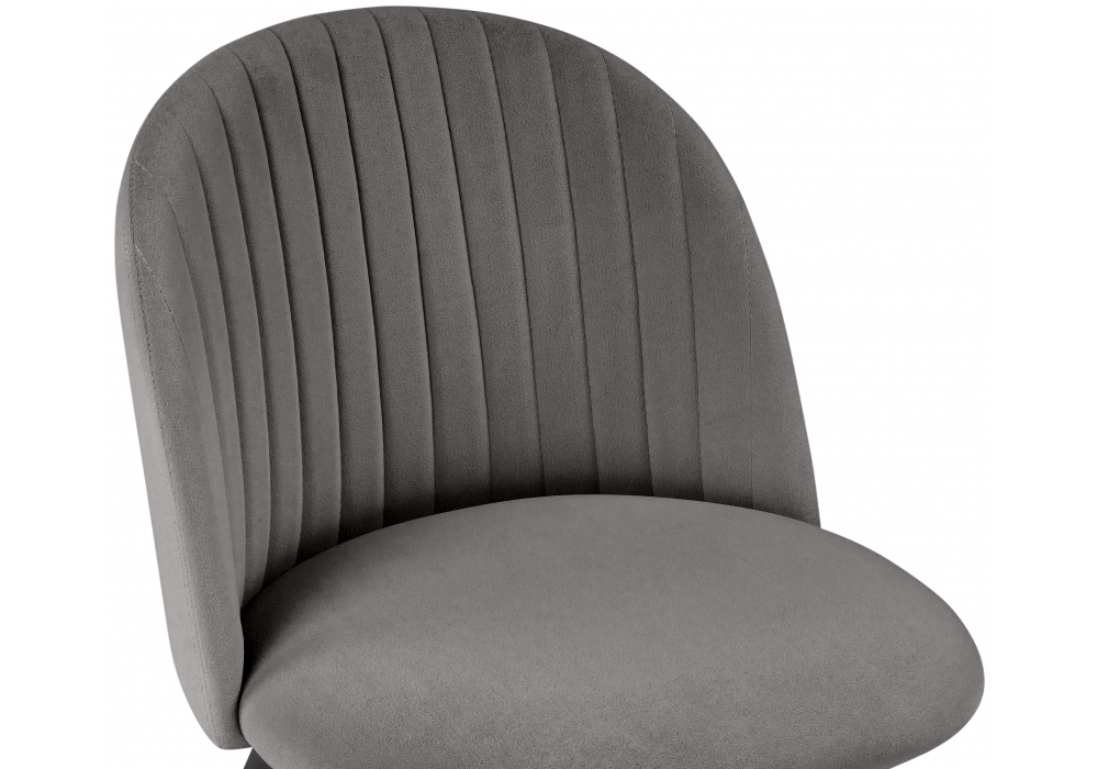 фото стул на металлокаркасе woodville gabi темно-серый / черный / золотой 15939 | 220svet.ru