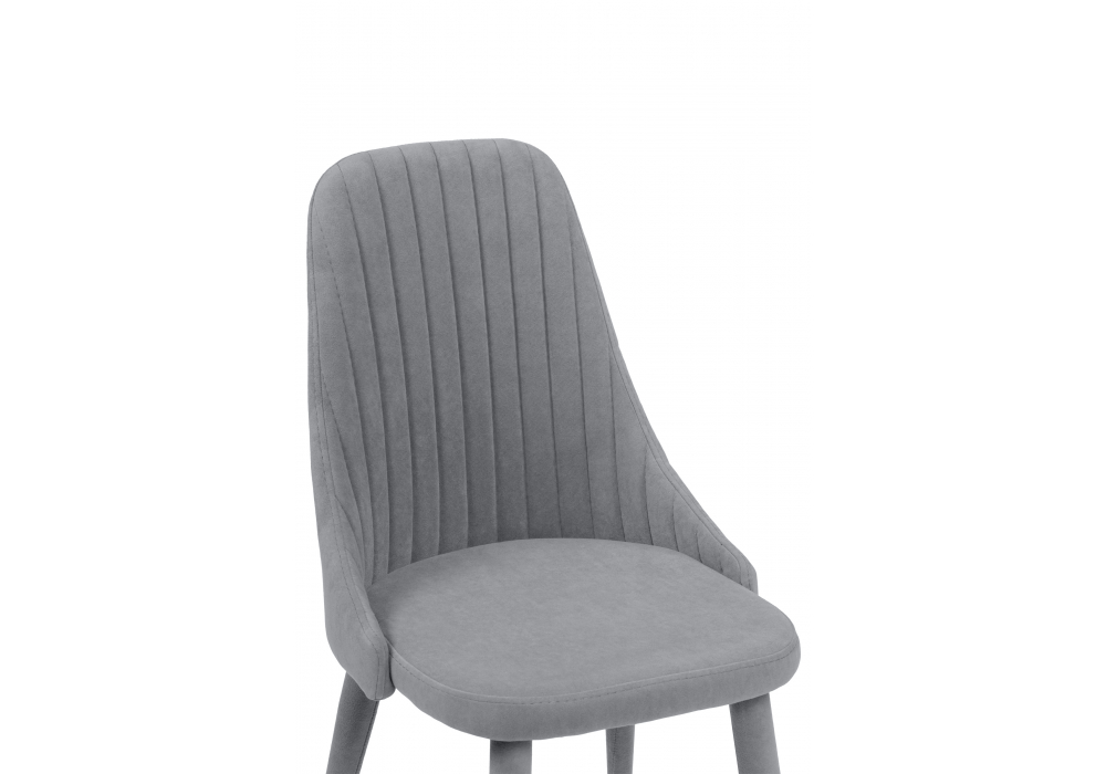 фото стул на металлокаркасе woodville морос с чехлом микровелюр катания сильвер 654623 | 220svet.ru