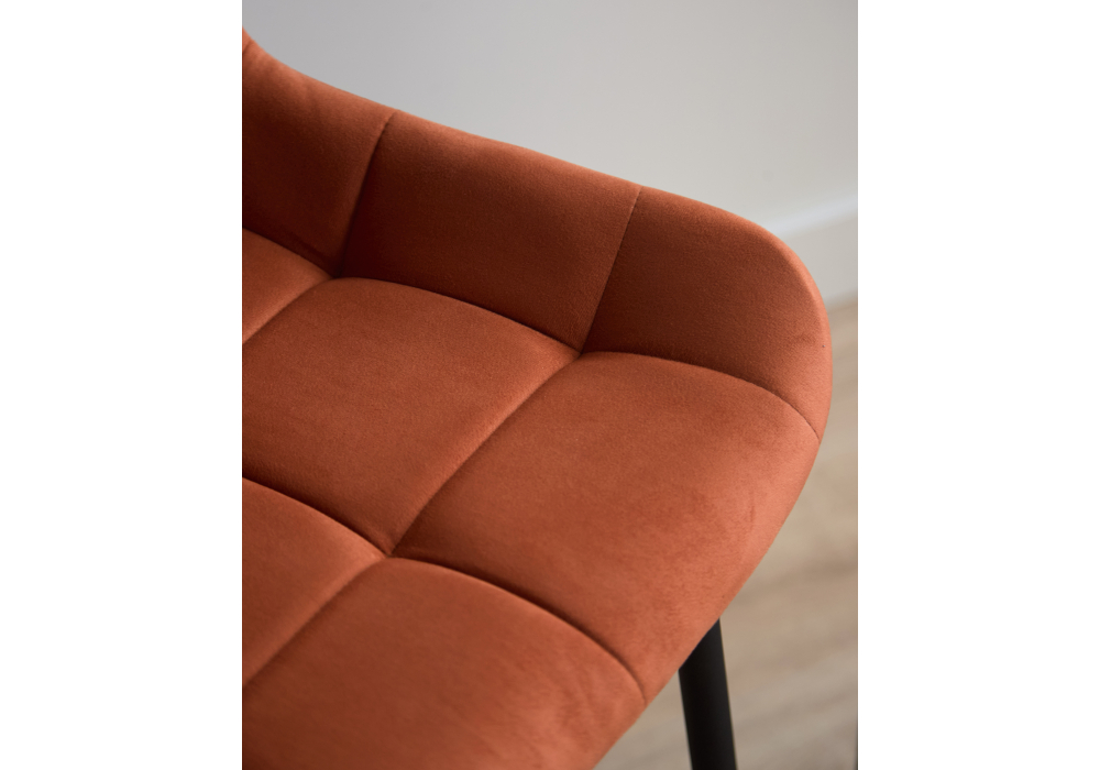 фото барный стул вращающийся woodville челси 360 терракотовый (zd 432) / черный 632577 | 220svet.ru