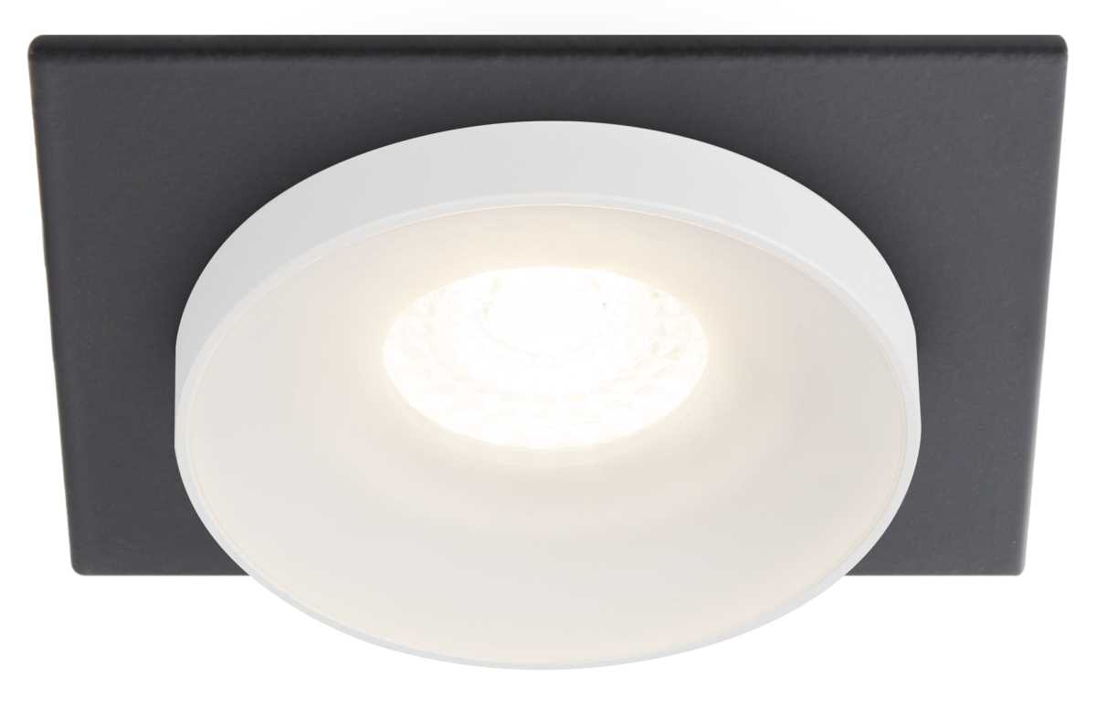 фото светильник встраиваемый декоративный эра dk96 bk под лампу mr16 gu5.3 черный б0055594 | 220svet.ru