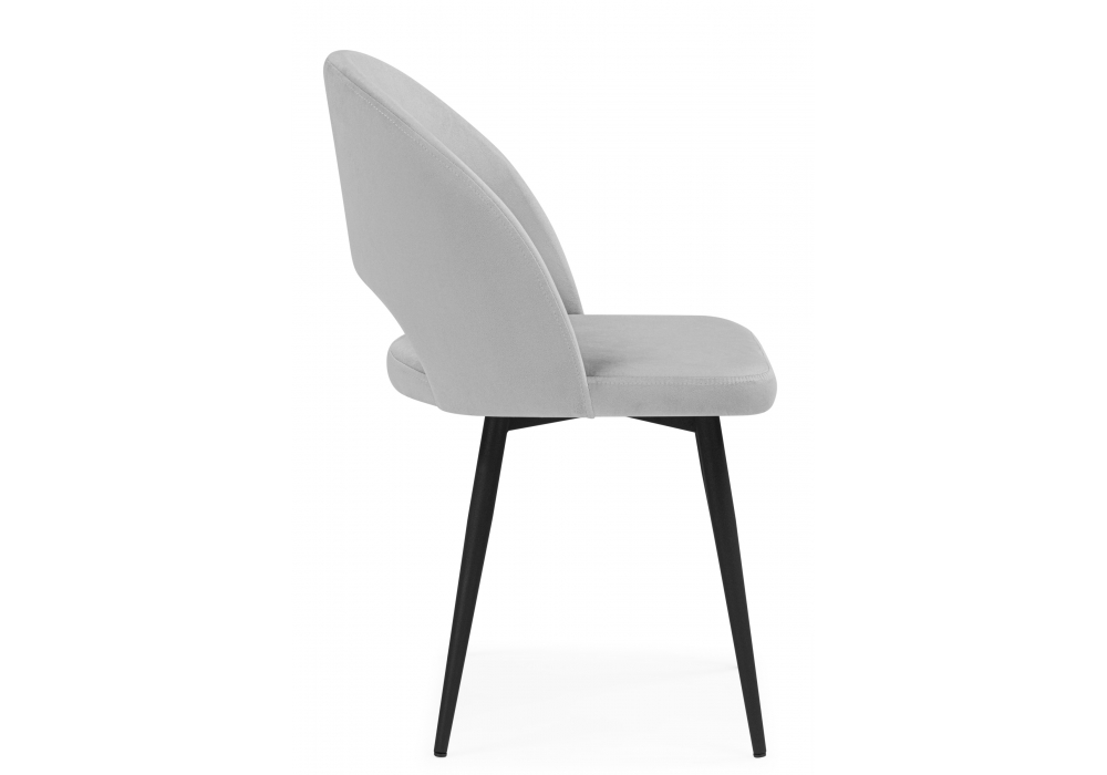 фото стул на металлокаркасе woodville курбис светло-серый (zd 960) / черный 642901 | 220svet.ru