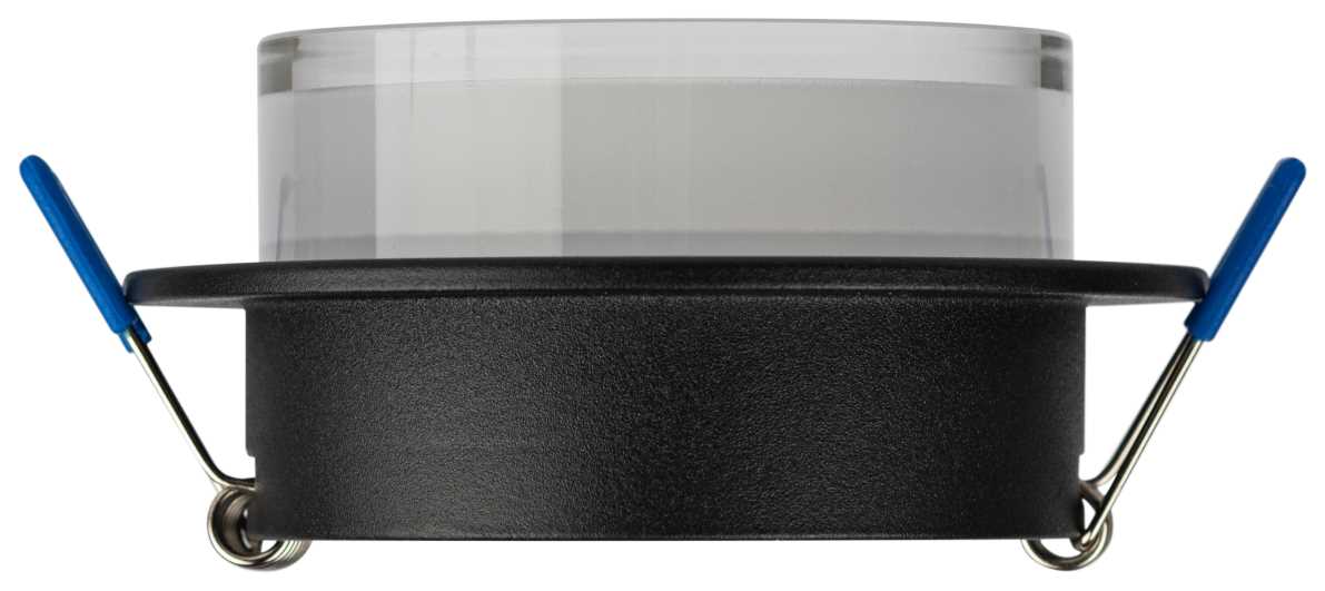 фото светильник встраиваемый декоративный эра dk107 bk под лампу mr16 gu5.3 черный б0058397 | 220svet.ru