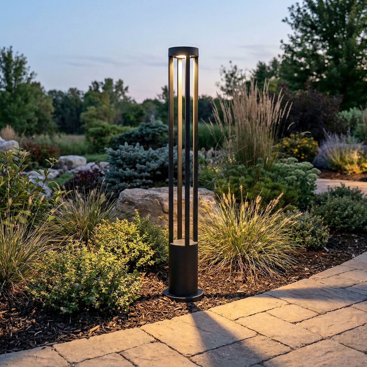 фото ландшафтный светодиодный светильник reluce 09958-0.7-001jh 1,0m led7w bk rlos | 220svet.ru