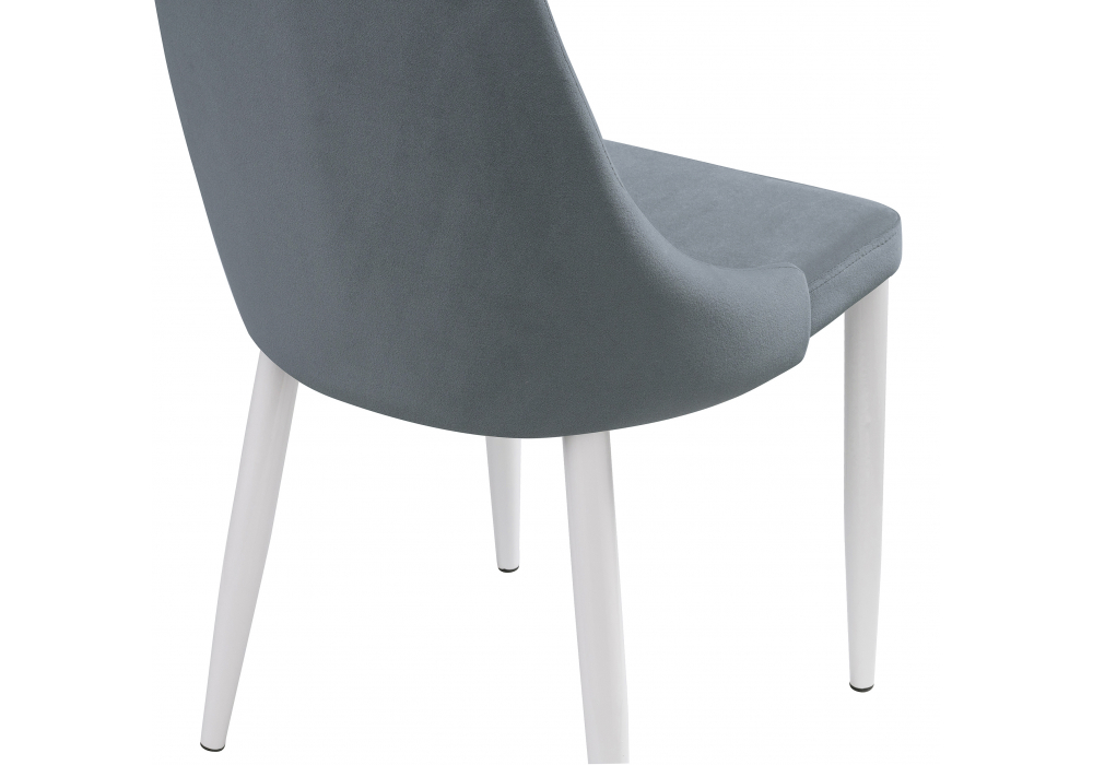 фото стул на металлокаркасе woodville kora white / gray 15221 | 220svet.ru