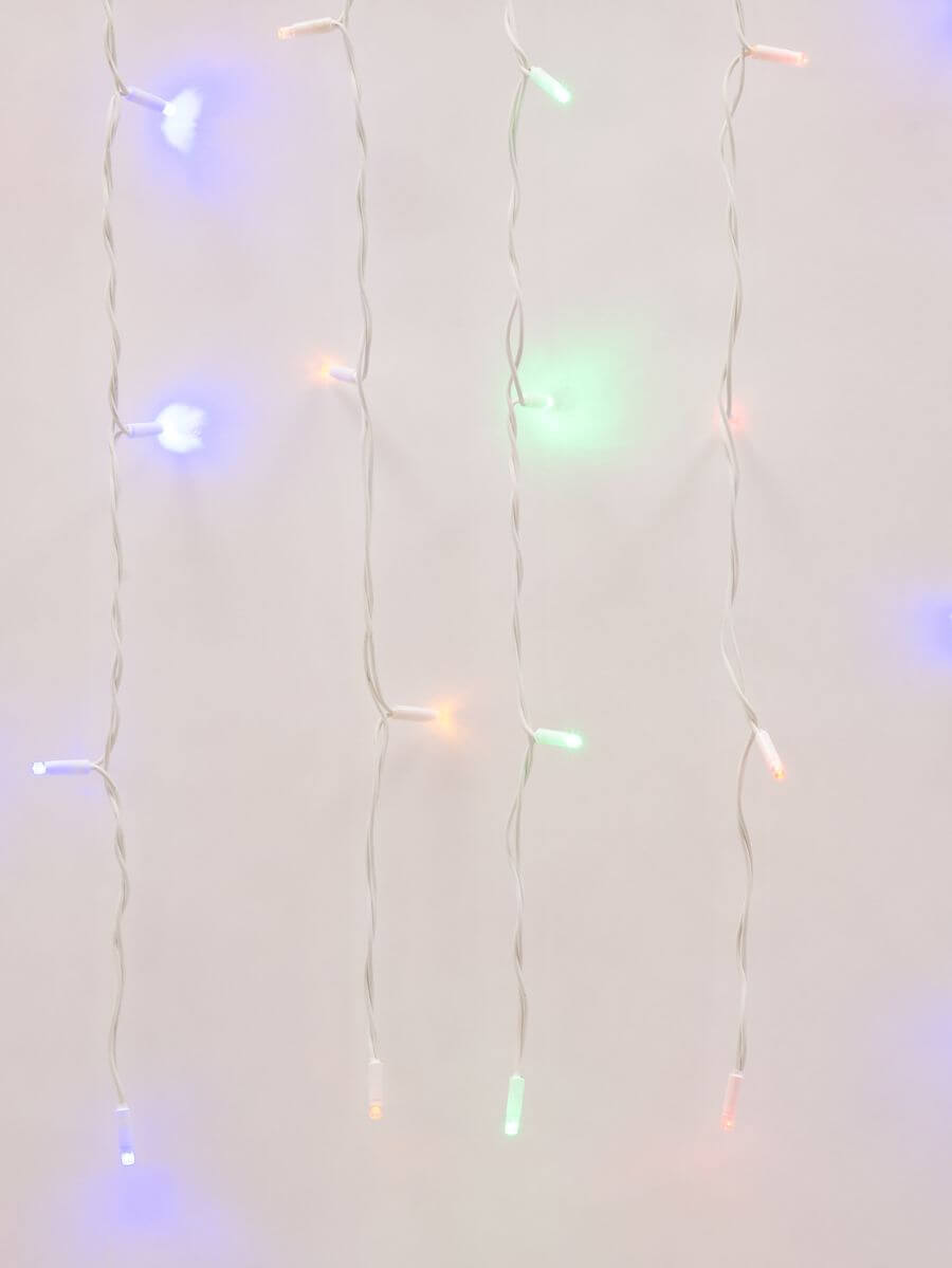 фото светодиодная гирлянда uniel бахрома 230v разноцветный uld-b3010-200/swk multi ip67 ul-00002271 | 220svet.ru