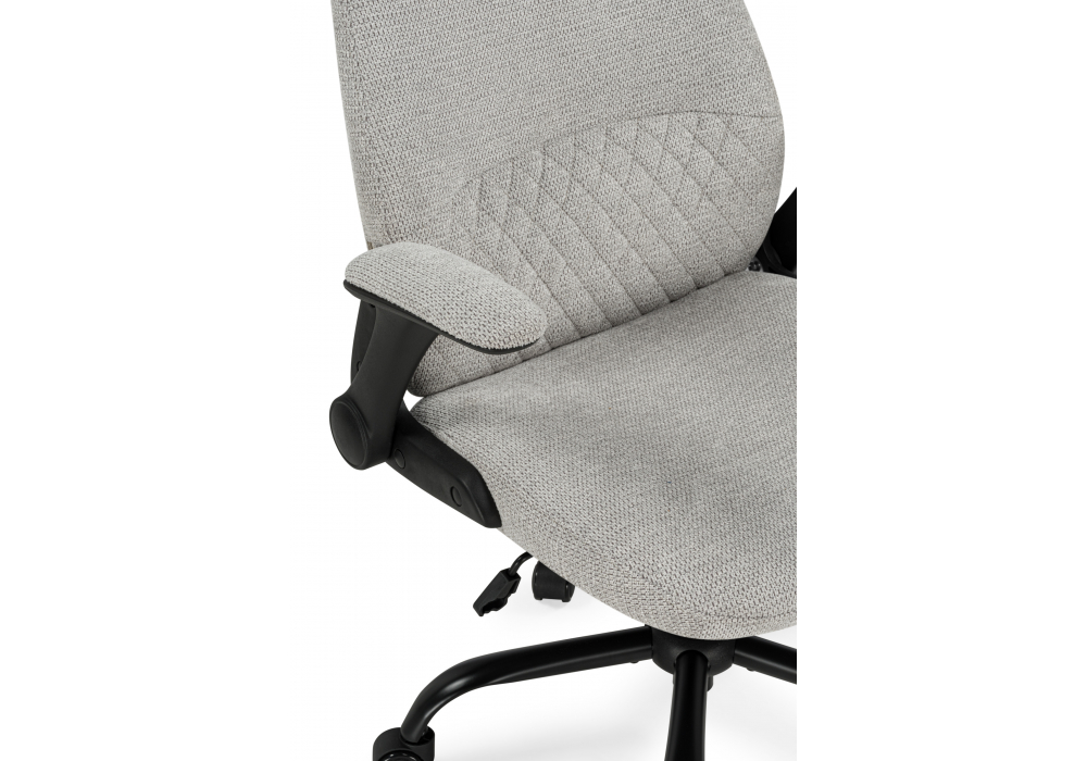 фото офисное кресло woodville gambler светло-серый / черный 15966 | 220svet.ru