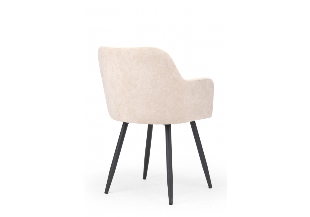 фото стул на металлокаркасе woodville инфини латте (ocean 003) /  черный 631763 | 220svet.ru