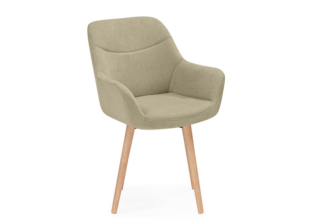 фото стул деревянный поворотный woodville флюид 360 бежевый (zd 210) / светлое дерево 642973 | 220svet.ru