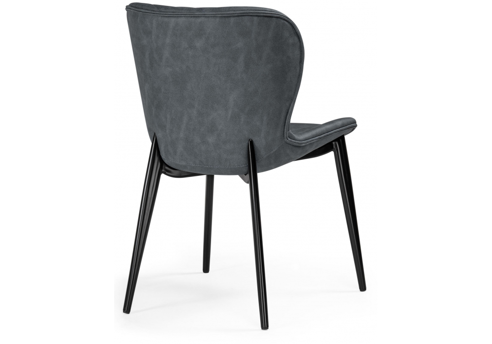 фото стул на металлокаркасе woodville катабучи ткань kiprus 12 / черный глянец 528501 | 220svet.ru