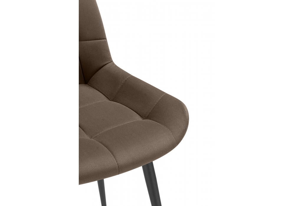 фото стул на металлокаркасе woodville челси к коричневый (zd 233) / черный np 632537 | 220svet.ru