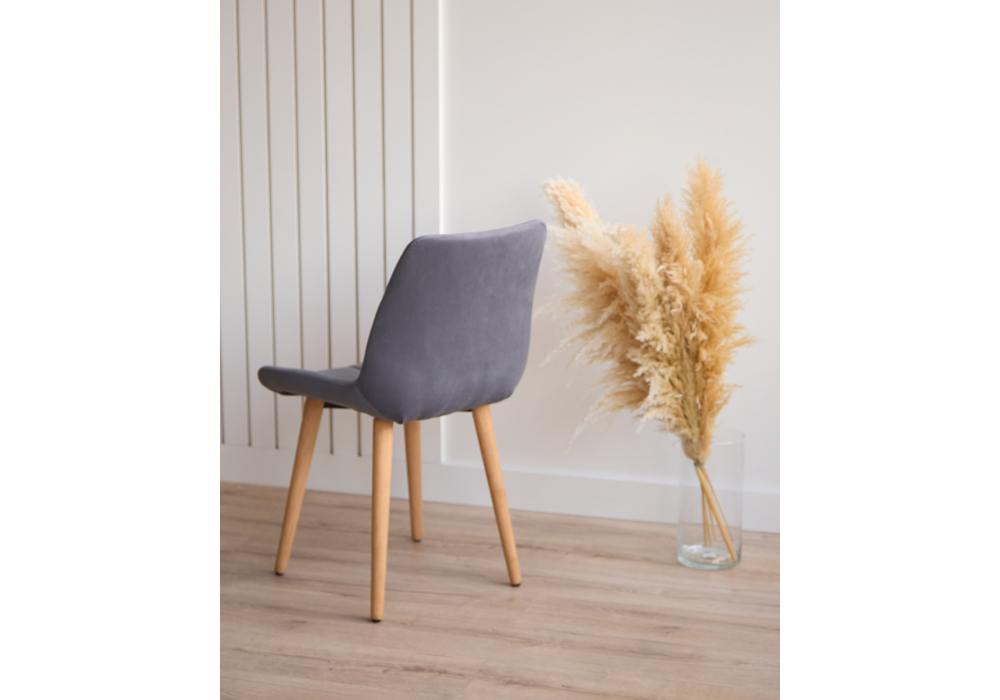 фото стул деревянный вращающийся woodville челси 360 темно-серый (zd 995) / светлое дерево 632463 | 220svet.ru