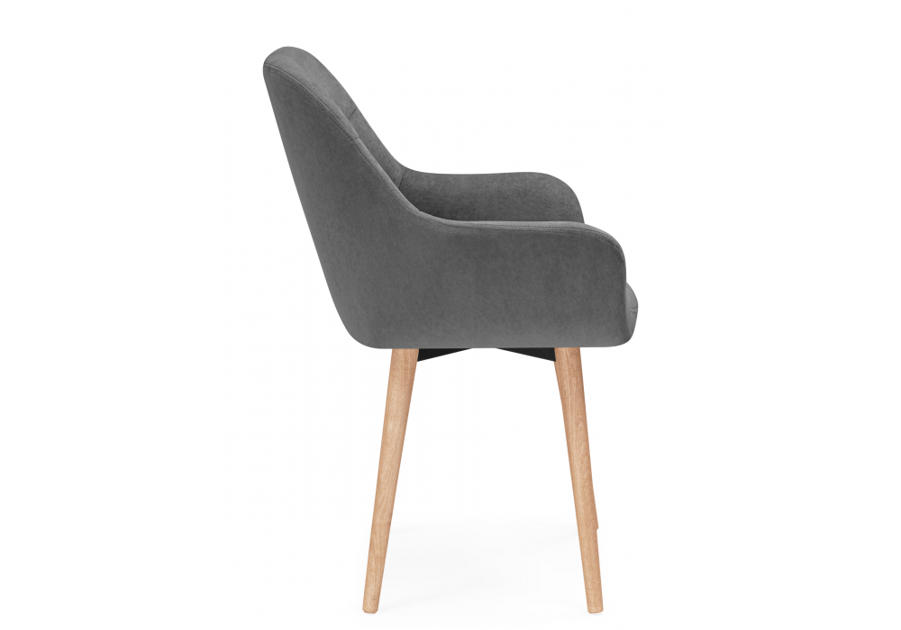 фото стул деревянный woodville флюид 360 темно-серый (zd 995) / светлое дерево 642963 | 220svet.ru