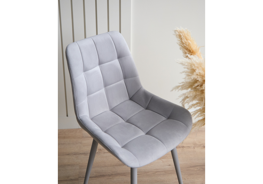 фото стул поворотный на металлокаркасе woodville челси 360 к светло-серый (zd 960) / серый 632456 | 220svet.ru