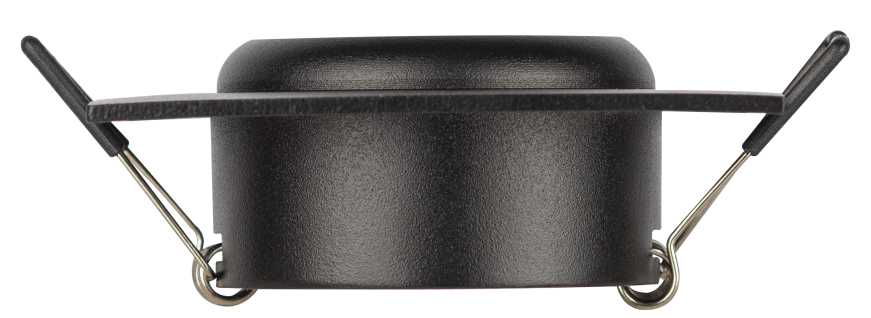 фото светильник встраиваемый алюминиевый эра kl110 bk под лампу mr16 gu5.3 черный матовый б0061530 | 220svet.ru